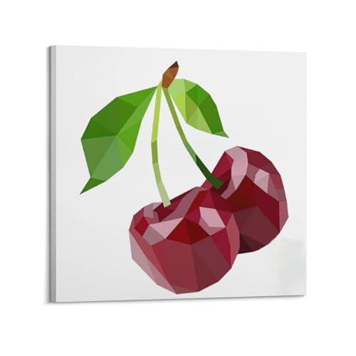 DLJGDS Obst-Poster, Collage, Kirsche, dekoratives Gemälde, Leinwand, Wandposter und moderne Familienschlafzimmer-Dekoration, 30 x 30 cm DLJGDS Obst-Poster, Collage, Kirsche, dekoratives Gemälde, Leinwand, Wandposter und moderne Familienschlafzimmer-Dekoration, 30 x 30 cm von DLJGDS