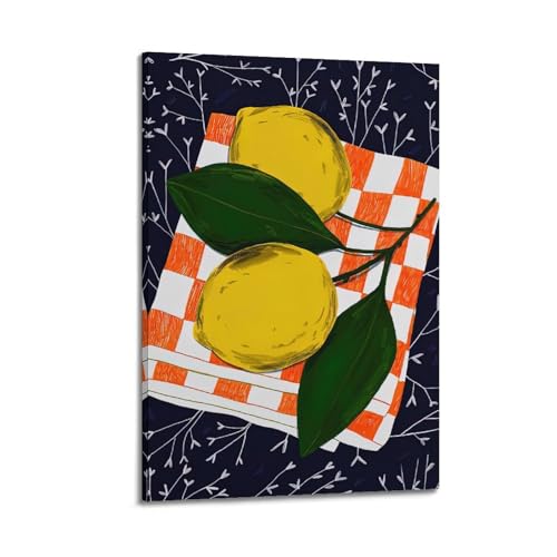 DLJGDS Obst-Poster, Ölgemälde, Zitrone, dekoratives Gemälde, Leinwand, Wandposter und moderne Familienschlafzimmer-Dekoration, 40 x 60 cm DLJGDS Obst-Poster, Ölgemälde, Zitrone, dekoratives Gemälde, Leinwand, Wandposter und moderne Familienschlafzimmer-Dekoration, 40 x 60 cm von DLJGDS