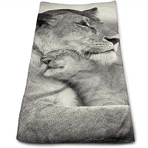 DLJIYZX Handtücher Löwin mit Jungtier bedrucktes Gesichtstuch Weiche hochsaugfähige Badetücher Mehrzweck 30X70CM DLJIYZX Handtücher Löwin mit Jungtier bedrucktes Gesichtstuch Weiche hochsaugfähige Badetücher Mehrzweck 30X70CM von DLJIYZX