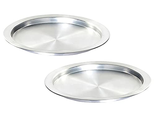 DLK - 2 x 33 cm Aluminium-Kunefe-Tablett, Kunafa-Teller-Set, Kunefe-Pfannen-Set für Süßigkeiten, Kunafeh oder Kadaifi DLK - 2 x 33 cm Aluminium-Kunefe-Tablett, Kunafa-Teller-Set, Kunefe-Pfannen-Set für Süßigkeiten, Kunafeh oder Kadaifi von DLK