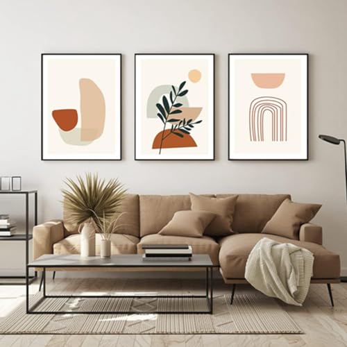 DLKAJFK Abstrakter Kunstplakate Geometrische Wanddekoration,Moderne Minimalistische Leinwandposter Wandkunst - Kein Rahmen (Poster-05,3Pcs-20x30cm) von DLKAJFK