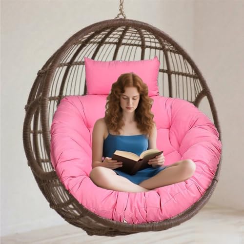 DLLDLGG Ersatzkissen für Hängesessel, Stuhlkissen fürs Homeoffice mit Kopfstütze, Hängesessel-Schaukelkissen für Schlafzimmer, Drinnen, Draußen, Terrasse, Garten DLLDLGG Ersatzkissen für Hängesessel, Stuhlkissen fürs Homeoffice mit Kopfstütze, Hängesessel-Schaukelkissen für Schlafzimmer, Drinnen, Draußen, Terrasse, Garten von DLLDLGG