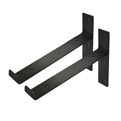 DLLY Regalhalterung Schwarz Industriell, 25 cm Schwere Schwebende Regalträger, 2X Metallregalhalterungen Mit Lippe, Wandmontierte Regalhalterungen Mit Schrauben,20cm/7.9in DLLY Regalhalterung Schwarz Industriell, 25 cm Schwere Schwebende Regalträger, 2X Metallregalhalterungen Mit Lippe, Wandmontierte Regalhalterungen Mit Schrauben,20cm/7.9in von DLLY
