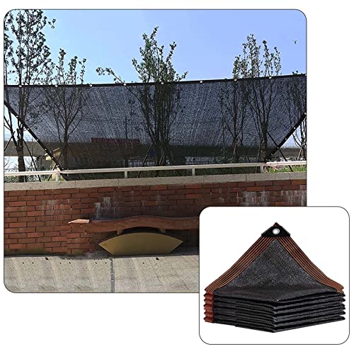 DLLY Schattennetz, 2x4/3x6/5x8m Schwarzes Sonnenschutznetz, Schattiernetz, Wetterfestes Sonnensegel Für Garten/Balkon/pergola, Sonnenschutz Schatten Tuch, Sichtschutz,2.5x5m(8.2 * 16.4ft) von DLLY