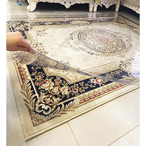 DLLY Stuhl Unterlage Für Teppichboden, Rechteckiger Bodenschutzmatte, Transparente rutschfeste Teppichschutzmatte Für Zuhause/büro, 70 X 120/80 X 140 cm,120x180cm/47.2 * 71in von DLLY