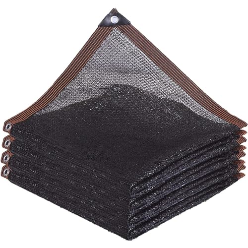 Schattiernetz Gewächshaus Schwarze, 40% Schattierungsnetz Mit ösen, Leichter Und Atmungsaktiver Rechtecke Sonnenschutznetz Gartenmasche Schattenplane für Outdoor Pergola Fenster(4-PIN,4x4m) von DLMSDG