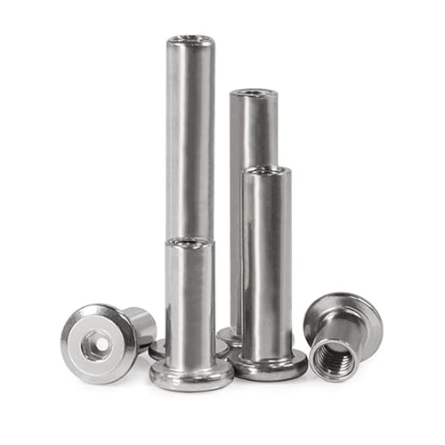 DLNTXFDG 1 Stück/10 Stück M3 M4 M5 M6 M8 M10 304 Edelstahl Flacher Innensechskantkopf Allen Nietverbindung Einsatz Hülsenmutter(10pcs M3(OD 4mm),20mm) von DLNTXFDG