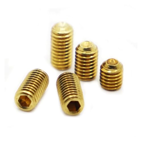 2 Stück - 10 Stück M2 M2,5 M3 M4 M5 M6 M8 M10 Messing-Innensechskantschrauben(8mm,M3 10pcs) von DLNTXFDG