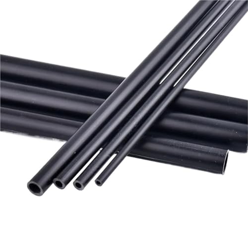 2 Stück Länge 500 mm Schwarzes PVC-Rohr Kleines Kunststoffrohr ID 2 mm-16 mm(2mmx5mm) von DLNTXFDG