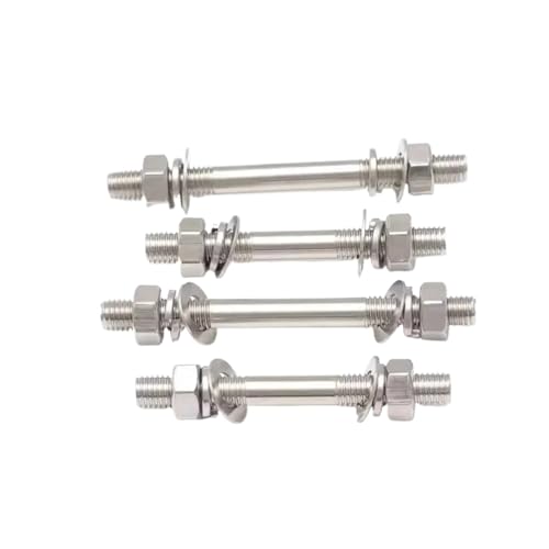 304 Edelstahl Doppelkopf Schraube und Mutter Set Kombination M3 M4 M5 M6 M8(5set M6X85) von DLNTXFDG