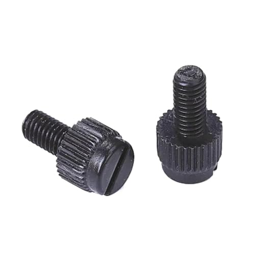 DLNTXFDG 10 Stück M3 M4 M5 M6 M8 Schwarze Nylon-Rändelschraube PA66 Nylon-Kunststoff-Rändelkopf-Handdrehschraube(M3x6(10pcs)) von DLNTXFDG