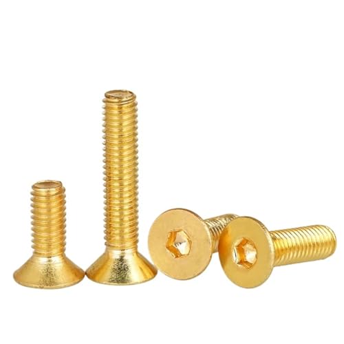 Flache Senkkopfschrauben aus Messing mit Innensechskant M2 ~ M10(M6x45(2pcs)) von DLNTXFDG