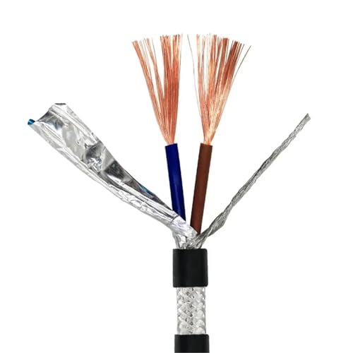 Geschirmtes ummanteltes Kabel 2-adrig 11 13 15 17 18 20 22 24 AWG(1m,0.2mm 24AWG) von DLNTXFDG