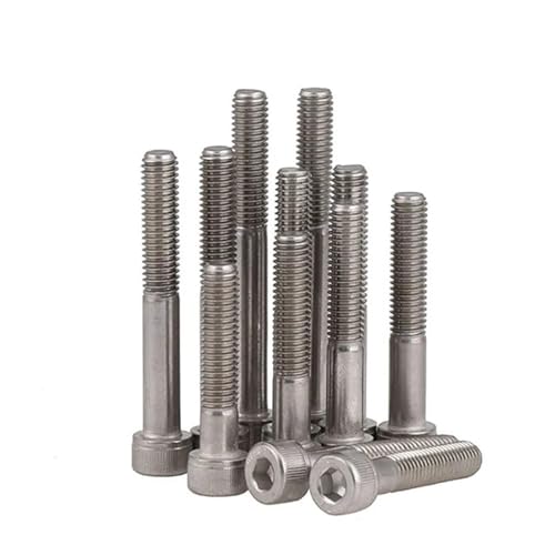 Innensechskantschrauben mit Edelstahlkopf M4 bis M12(M10 x 45mm(2pcs)) von DLNTXFDG