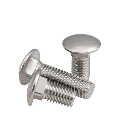 M4 M5 304 Edelstahl Rundkopf Vierkantschrauben Länge 10mm-50mm(45mm,M5(20pcs)) von DLNTXFDG