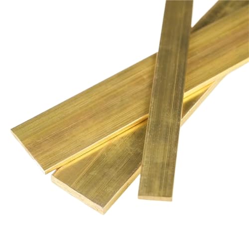 Messing Flachstahlplatte Streifen/Blechplatte Länge 500mm(4x10x500mm 2pcs) von DLNTXFDG