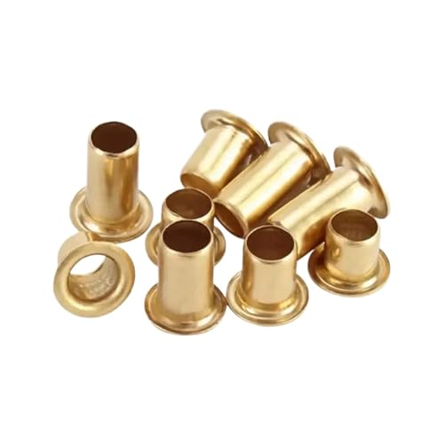 Messing Hohlniete/Kupferschnalle M2.3 M2.5 M3 M4 M5 M6(200pcs M2.5X8) von DLNTXFDG