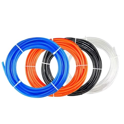 Polyurethan-Luftkomponenten 4mm - 16mm pneumatischer Schlauch for Kompressor(Transparent 10m,12x8mm) von DLNTXFDG