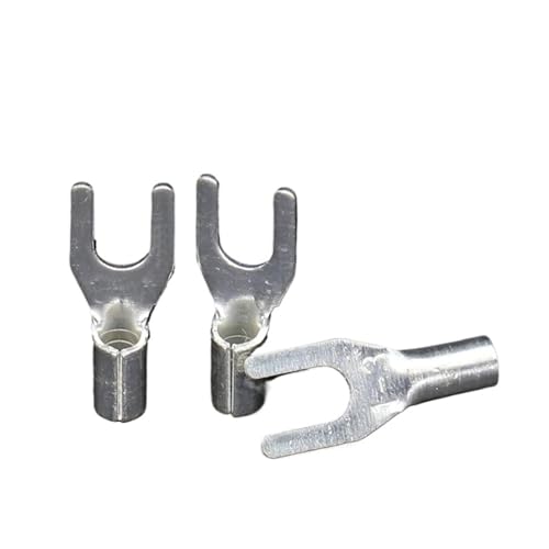 UT Kupfer U Gabel Typ Draht Kabel Elektrischer Anschluss Lug Spade Nicht Isolierte Crimp Terminal(100Pieces UT0.5-4) von DLNTXFDG