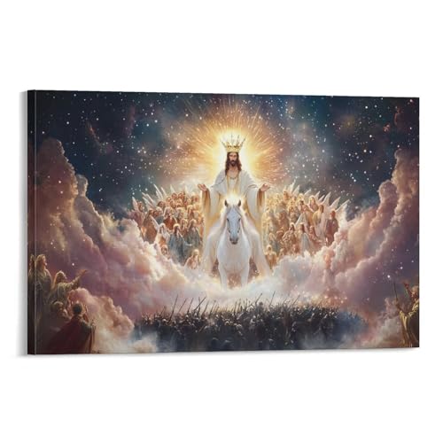 DLONIRPEX Jesus Wandbild Leinwand Gemälde Wand-DekoRatteionen Fotoposter Leinwanddrucke Kunstwerk Für Bauernhaus Schlafzimmer Wohnzimmer Dekor 20x30inch(50x75cm) von DLONIRPEX