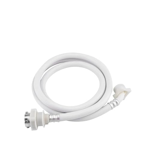 2 M/3 M Länge Waschmaschine Wasser Zulaufschlauch Waschmaschine Rohr Rohrverbinder PVC-Schlauch Weiße Farbe Lange Länge(3.0m) von DLRBNDMGF