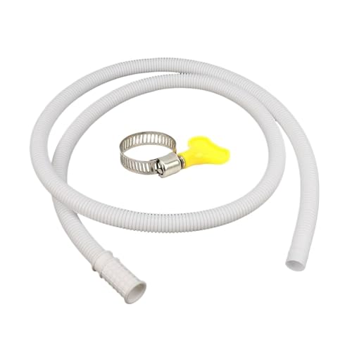 Waschmaschinen-Ablaufschlauch, Abwasserauslass, Weicher Schlauch, Weiß, PP, Sanitär, Dehnbarer Flexibler Schlauch(0.5m) von DLRBNDMGF