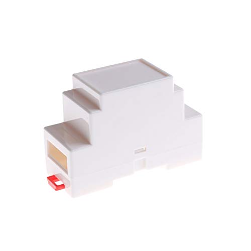 DIY PCB Shell, 1PC DIN-Schienen-PLC Junction Box Plastic Electronics Box Projekt Fall 2Colors 88x37x59mm (Color : White) von DLRSET