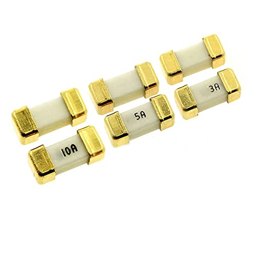 sicherungen Sortiment, 5 stücke Gold ultraschnelle Sicherungen, 1808 125V 250V AC 0451 SMD Fast Blow-Sicherung 0.5A 0,75A 1A 2A 3A 4A 5A 6.3A 8A 10A 12A 15A 500A 750MA 0451 von DLRSET