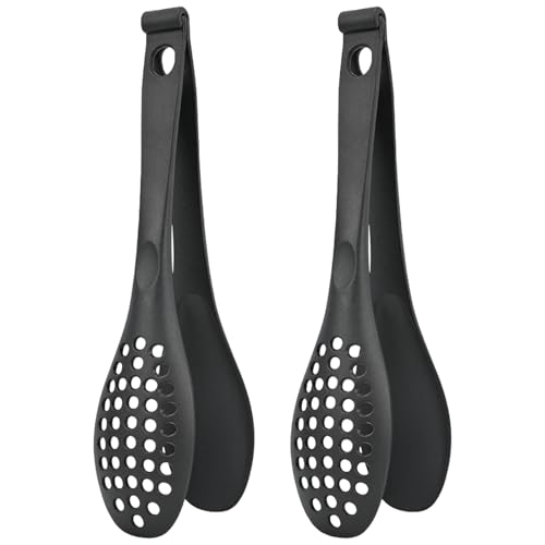 2pcs Abtrennbare Lebensmittelclip Salatzangenentwässerung Nudeln Clip Outdoor Grill Clip Multifunktional Toaster Zange von DLUKENY