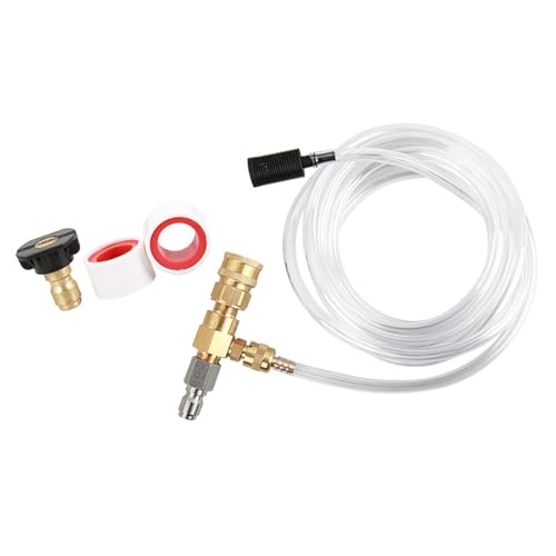 Chemische Injektoren-Sets für Hochdruckreiniger, Seifenspender, 3/8-Zoll-Anschlüsse, Einspritzdüsen mit Schlauch und Düse, chemische Einspritzdüsen für Hochdruckreiniger Chemische Injektoren-Sets für Hochdruckreiniger, Seifenspender, 3/8-Zoll-Anschlüsse, Einspritzdüsen mit Schlauch und Düse, chemische Einspritzdüsen für Hochdruckreiniger von DLUKENY