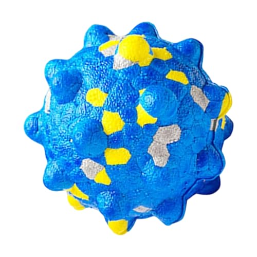 DLUKENY Rückprallender kaufester Hundeball mit massierenden, strukturierten Oberflächen für Zahngesundheit und aktives Spielen, elastisches Haustierspielzeug DLUKENY Rückprallender kaufester Hundeball mit massierenden, strukturierten Oberflächen für Zahngesundheit und aktives Spielen, elastisches Haustierspielzeug von DLUKENY