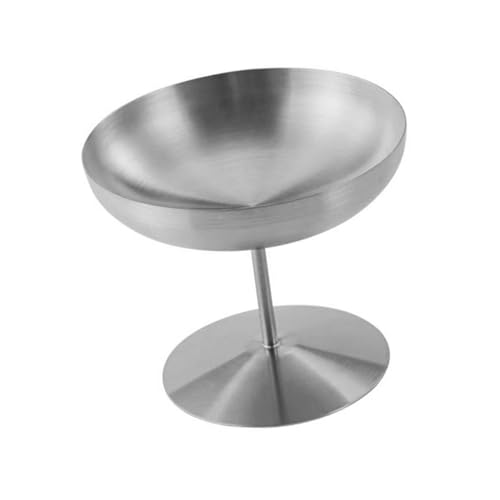 Edelstahl Servierschalen Retro Design Salat Eisdessertgerichte Mit Ständer Footed Tischgeschirrschalen von DLUKENY