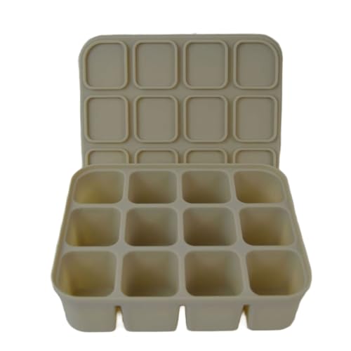 Silikon Eisformen Der Lebensmittelqualität Mit Flexiblen Und Robusten Abdeckungen Ideal Für Partys Picknicks Und Tägliche Verwendung von DLUKENY