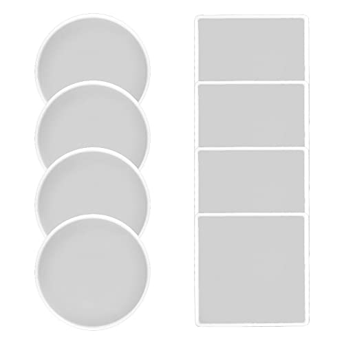 Silikonform, Harzformen, Epoxid-Gussform für die Herstellung von Untersetzern, Heimdekoration, quadratische Formen für Epoxidharz, quadratische Formen zum Gießen von DLUKENY