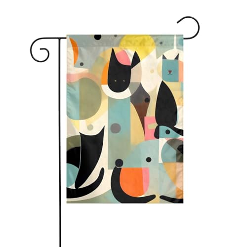 Dlxw Mitte des Jahrhunderts moderne Kunst Katzenflagge 30,48 x 45,72 cm doppelseitig im Freien schafft eine romantische Gartendekoration Zuhause Outdoor-Atmosphäre! Verbessern Sie den Geschmack Ihrer Dlxw Mitte des Jahrhunderts moderne Kunst Katzenflagge 30,48 x 45,72 cm doppelseitig im Freien schafft eine romantische Gartendekoration Zuhause Outdoor-Atmosphäre! Verbessern Sie den Geschmack Ihrer von DLXW