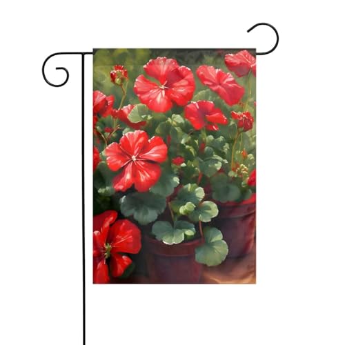 Dlxw Rote Geranien Flagge 30,48 x 45,72 cm doppelseitig im Freien schafft eine romantische Gartendekoration Zuhause Outdoor-Atmosphäre! Verbessern Sie den Geschmack Ihrer Gartendekoration Zuhause im Dlxw Rote Geranien Flagge 30,48 x 45,72 cm doppelseitig im Freien schafft eine romantische Gartendekoration Zuhause Outdoor-Atmosphäre! Verbessern Sie den Geschmack Ihrer Gartendekoration Zuhause im von DLXW