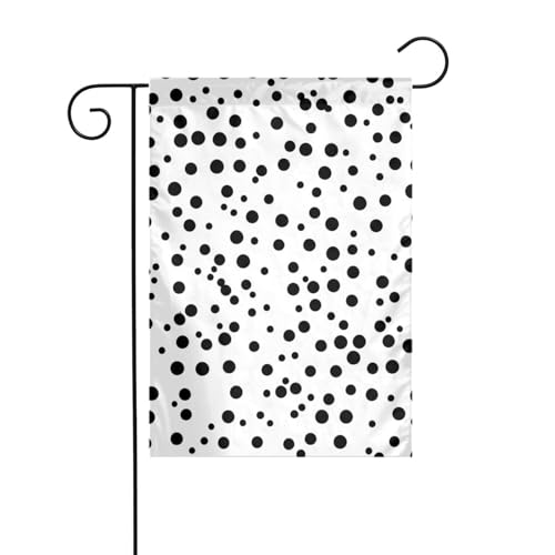 Dlxw Schwarz-weiße gepunktete Flagge 30,48 x 45,72 cm doppelseitig im Freien schafft eine romantische Gartendekoration Zuhause Outdoor-Atmosphäre! Verbessern Sie den Geschmack Ihrer Gartendekoration Dlxw Schwarz-weiße gepunktete Flagge 30,48 x 45,72 cm doppelseitig im Freien schafft eine romantische Gartendekoration Zuhause Outdoor-Atmosphäre! Verbessern Sie den Geschmack Ihrer Gartendekoration von DLXW