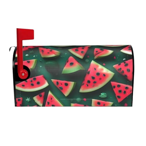 Dlxw Wasserdichter magnetischer Traum Wassermelone Briefkastendeckel Schutzhülle für Briefkästen Außenverkleidung Standard von DLXW