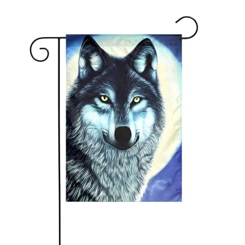 Dlxw Wolf unter Mond Flagge 30,48 x 45,72 cm doppelseitig im Freien schafft eine romantische Gartendekoration Zuhause Outdoor-Atmosphäre! Verbessern Sie den Geschmack Ihrer Gartendekoration Zuhause im Dlxw Wolf unter Mond Flagge 30,48 x 45,72 cm doppelseitig im Freien schafft eine romantische Gartendekoration Zuhause Outdoor-Atmosphäre! Verbessern Sie den Geschmack Ihrer Gartendekoration Zuhause im von DLXW