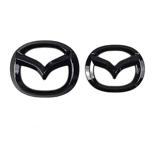 DLXYZML Auto Emblem Aufkleber für Mazda CX-60 2022-2024,Legierung Auto Logo Zeichen Selbstklebend Langlebiges Abzeichen Dekoration Aufkleber Ersatz Zubehör,Black von DLXYZML