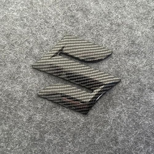 DLXYZML Auto Metallischer Aufkleber Emblem für Suzuki Ignis 2020-2024,Aluminiumlegierung 3D Aufkleber Buchstaben Nummern Abzeichen Aufkleber Selbstklebend Karosserie Anbauteile,Carbon Fiber-M von DLXYZML