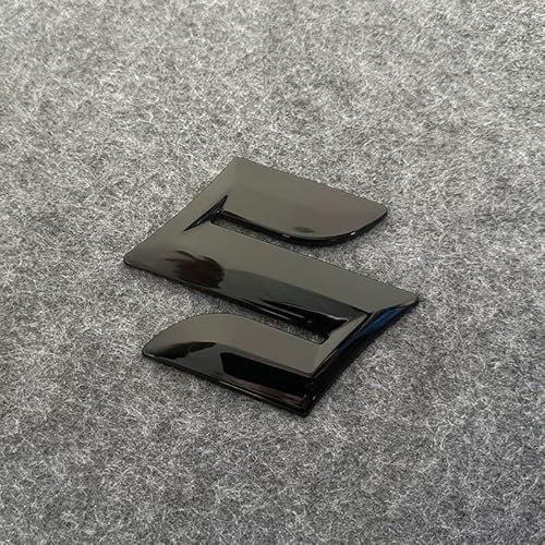 DLXYZML Auto Metallischer Aufkleber Emblem für Suzuki Liana Sedan Facelift 2004,Aluminiumlegierung 3D Aufkleber Buchstaben Nummern Abzeichen Aufkleber Selbstklebend Karosserie Anbauteile,Black-M von DLXYZML