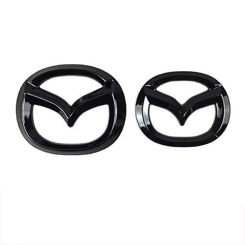 DLXYZML Schwarz Emblem Abdeckung für Mazda CX-5 2021 2022 2023 2024 2025,Vorne Hinten Emblem Ersatz Logo Aufkleber Front Kühler Grill Kofferraum Zeichen ABS Selbstklebend Auto Dekor Styling Zubehör DLXYZML Schwarz Emblem Abdeckung für Mazda CX-5 2021 2022 2023 2024 2025,Vorne Hinten Emblem Ersatz Logo Aufkleber Front Kühler Grill Kofferraum Zeichen ABS Selbstklebend Auto Dekor Styling Zubehör von DLXYZML