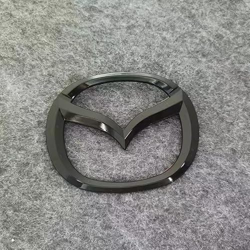 DLXYZML Schwarz Ersatz Emblem Set für Mazda 3 Hatchback 2019 2020 2021 2022,3D Vorne Hinten Abzeichen Logo Frontgrill Kofferraum Buchstaben Aufkleber ABS Auto Dekor Styling Exterieur Zubehör von DLXYZML