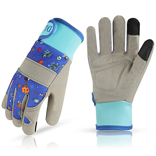 DLY Gartenhandschuhe Kinder 3-7 Jahre, Arbeitshandschuhe, Werkhandschuhe, Fanghandschuh, Kleinkinder Arbeiterhandschuh (XS) von DLY