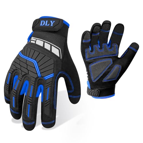 Sicherheits Arbeitshandschuhe Herren,Mechanikerhandschuhe mit Touchscreen,Arbeitshandschuh mit Schlagschutz und Vibrationsdämpfung,Vibration-Schutz-Handschuhe für Autos,Motorräder,Versorgungsarbeiter Sicherheits Arbeitshandschuhe Herren,Mechanikerhandschuhe mit Touchscreen,Arbeitshandschuh mit Schlagschutz und Vibrationsdämpfung,Vibration-Schutz-Handschuhe für Autos,Motorräder,Versorgungsarbeiter von DLY