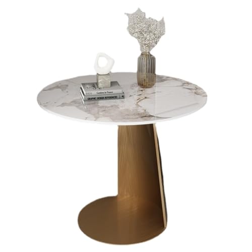 Couchtisch für Wohnzimmer, kleiner runder Tisch, kleiner Couchtisch, moderner Stil, goldfarben, Sofa, Nachttisch, Ecktisch, Couchtisch (45 cm) von DLYZAYE