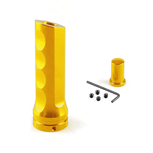 DLZFUDTY Auto Handbremsengriffe,Auto Handbremsabdeckung Autogriff Handbremsmanschette Anti-Rutsch-Dekoration Handbremsgriff Handschutzabdeckung Autoinnenausstattung(Gold) von DLZFUDTY