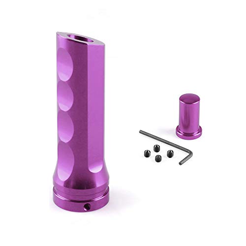 DLZFUDTY Auto Handbremsengriffe,Auto Handbremsabdeckung Autogriff Handbremsmanschette Anti-Rutsch-Dekoration Handbremsgriff Handschutzabdeckung Autoinnenausstattung(PURPLE) von DLZFUDTY