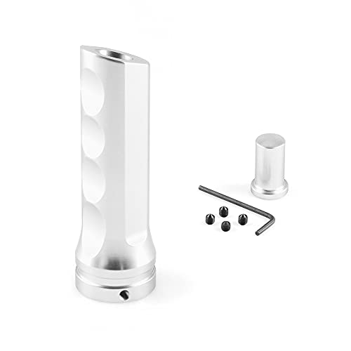 DLZFUDTY Auto Handbremsengriffe,Auto Handbremsabdeckung Autogriff Handbremsmanschette Anti-Rutsch-Dekoration Handbremsgriff Handschutzabdeckung Autoinnenausstattung(Silver) von DLZFUDTY